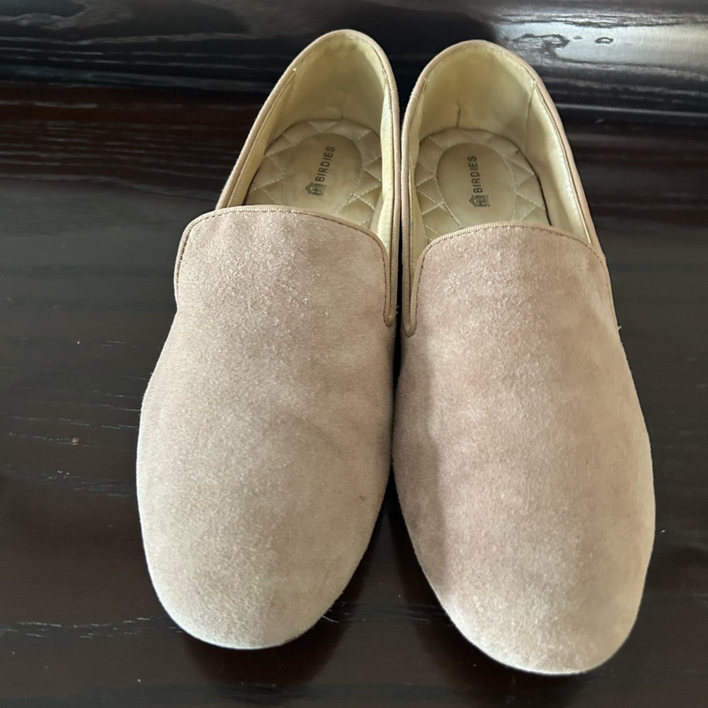 Birdies Tan Suede Loafers